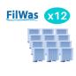 Preview: 12 x FILWAS Water Filters Compatible with Saeco & Philips Coffee Machines: Incanto/InteliaDeluxe/ Pico Baristo / GranBaristo / Exprelia / Xelsi / LatteGo/ Serie 2200 / Serie 3100 / Serie 5000