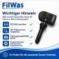Preview: 4x FilWas RDKS Bentley Arnage 01/2008-12/2011 EU 433MHz Gummiventil – Bild 6 von 8