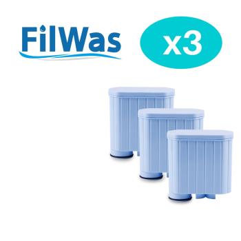 3x FILWAS Water Filters Compatible with Saeco & Philips Coffee Machines: Incanto/InteliaDeluxe/ Pico Baristo / GranBaristo / Exprelia / Xelsi / LatteGo/ Serie 2200 / Serie 3100 / Serie 5000