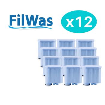 12 x FILWAS Water Filters Compatible with Saeco & Philips Coffee Machines: Incanto/InteliaDeluxe/ Pico Baristo / GranBaristo / Exprelia / Xelsi / LatteGo/ Serie 2200 / Serie 3100 / Serie 5000