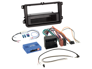 611320-10-3 2-ISO Kit m. Fach passend für Seat/Skoda/VW Fahrzeuge LFB/Ant. DIN – Bild 1 von 1