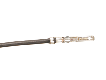 352800 2.8 mm Flachstecker 13 cm Kabel schwarz (10 Pack) – Bild 1 von 1