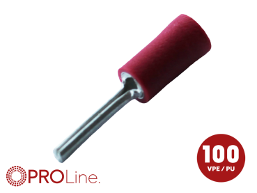 340015-1-0-p Stiftkabelschuh 0,5mm²-1,5mm²/12mm rot EE 100 Stück – Bild 1 von 1