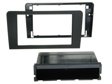 291320-14-1 2-DIN Blende mit Fach passend für Audi A3 2003-2013 Rubber Touch – Bild 1 von 1