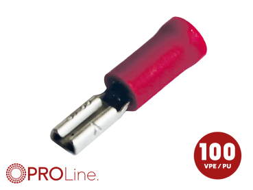 342801-1-0-p Flachsteckhülse(f) 0,5mm²-1,5mm²/2,8mm rot EE 100 Stück – Bild 1 von 1