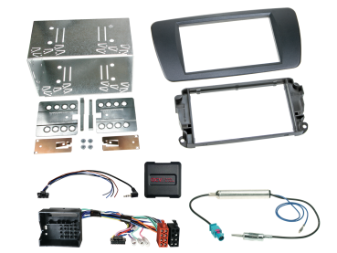 621328-06-1 2-DIN Kit passend für Seat Ibiza 2008-2015 azabache schwarz LFB/Ant. – Bild 1 von 1