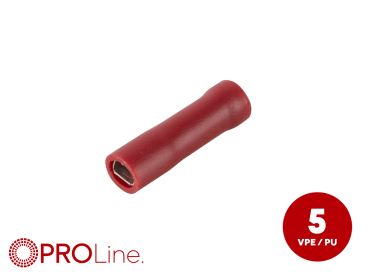 342814-1-5-p Flachsteckhülse(f) 0,5mm²-1,5mm²/2,8mm rot STVI 5 Stück – Bild 1 von 1