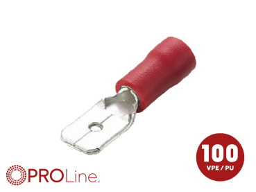 342803-1-0-p Flachstecker(m) 0,5mm²-1,5mm²/2,8mm rot ST 100 Stück – Bild 1 von 1