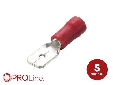 342803-1-5-p Flachstecker(m) 0,5mm²-1,5mm²/2,8mm rot ST 5 Stück – Bild 1 von 1