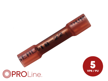 347237-1-5-p Stoßverbinder 0,5 mm²-1,5 mm² rot NYDS 5 Stück – Bild 1 von 1
