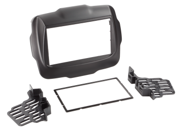 381145-10 2-DIN Radioblende passend für Jeep Renegade 2014-2023 schwarz – Bild 1 von 1