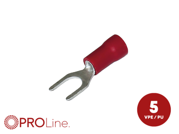 344341-1-5-p Gabelkabelschuh 0,5mm²-1,5mm²/5,4mm rot ST 5 Stück – Bild 1 von 1