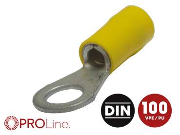 346550-3-0-p Ringkabelschuh 4,0mm²-6,0mm²/6,5mm gelb EE 100 Stück – Bild 1 von 1