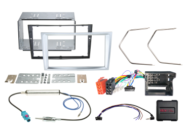 621230-24-4 2-DIN Kit passend für Opel Fahrzeuge matt chrom LFB/Antenne – Bild 1 von 1