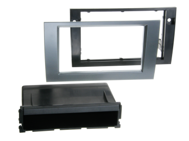 281320-12-2 2-DIN Radioblende mit Fach passend für Audi A4/Seat anthrazit – Bild 1 von 1