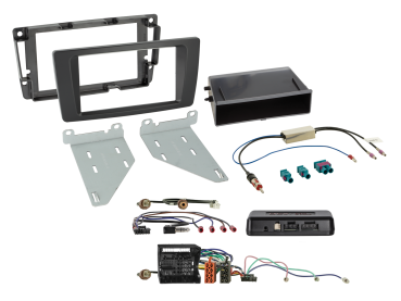 611340-08-2 2-DIN Kit m. Fach passend für Skoda Octavia/Yeti 52Pin i-dapter/Ant. – Bild 1 von 1