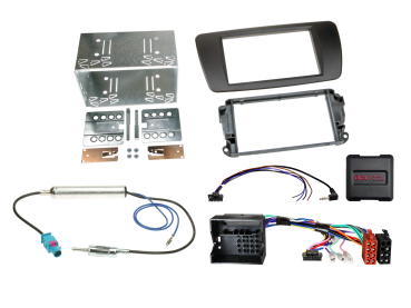 621328-06-2 2-DIN Kit passend für Seat Ibiza 2008-2015 nit schwarz LFB/Antenne – Bild 1 von 1