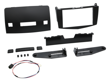 381190-32-2 2-DIN Radioblende passend für Mercedes C-Klasse 2007-2011 schwarz – Bild 1 von 1
