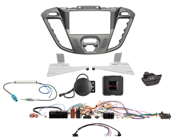 621114-26-4 2-DIN-Set passend für Ford Custom 2012-2016 Euro5 silber Schalter – Bild 1 von 1