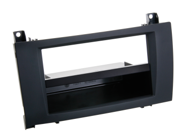 291190-24 2-DIN Radioblende mit Fach passend für Mercedes SLK Rubber Touch – Bild 1 von 1