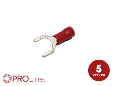 344342-1-5-p Gabelkabelschuh 0,5mm²-1,5mm²/6,5mm rot ST 5 Stück – Bild 1 von 1