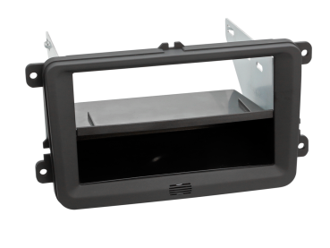 291320-30-1 2-DIN Radioblende mit Fach passend für Seat/Skoda/VW Rubber Touch – Bild 1 von 1