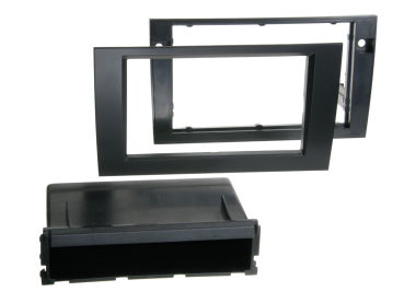 281320-12-1 2-DIN Radioblende mit Fach passend für Audi A4/Seat schwarz – Bild 1 von 1