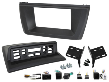 381023-19 2-DIN Radioblende passend für BMW X3(E83) mit Klimatronik schwarz – Bild 1 von 1