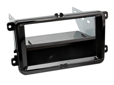 281320-30-2 2-DIN Blende mit Fach passend für Seat/Skoda/VW Klavierlack schwarz – Bild 1 von 1