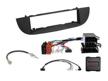 611094-22-1 1-DIN Kit passend für Fiat 500(ZAF 312) schwarz 2007-2015 LFB/Ant. – Bild 1 von 1