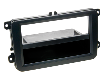 291320-10-1 2-DIN Radioblende mit Fach passend für Seat/Skoda/VW Rubber Touch – Bild 1 von 1