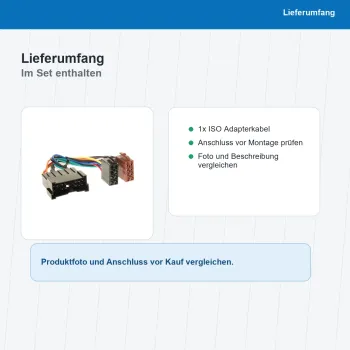 ISO Adapterkabel passend für Hyundai KIA 1143-02 - Bild 8 von 8