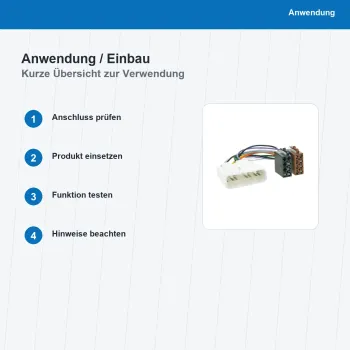 ISO Adapterkabel passend für Chevrolet Isuzu D-MAX Trooper 1160-02 - Bild 5 von 8