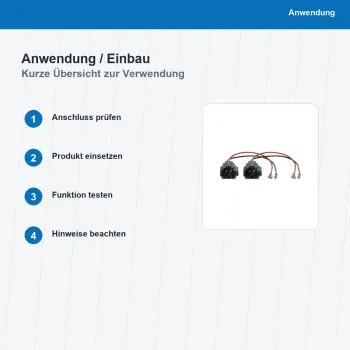 Lautsprecher Adapterkabel 2x passend für Hyundai OEM Anschluss 11-1343-01 - Bild 5 von 8