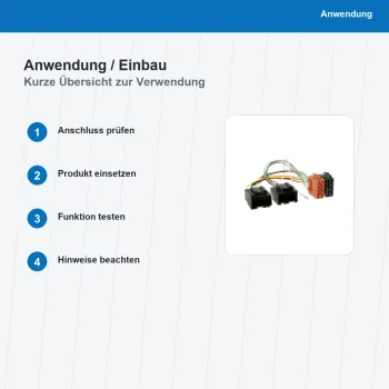 ISO Adapterkabel passend für Chevrolet Opel GT 14Pin 12Pin 1087-02 - Bild 5 von 8