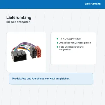 ISO Adapterkabel passend für Jaguar Land Rover 20Pin 1148-02 - Bild 8 von 8