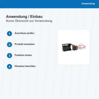ISO Adapterkabel passend für Peugeot Citroën 1041-02 - Bild 5 von 8