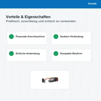 Preview: ISO Adapterkabel passend für Mercedes-Benz 4Pin DIN 1194-02 - Bild 4 von 8