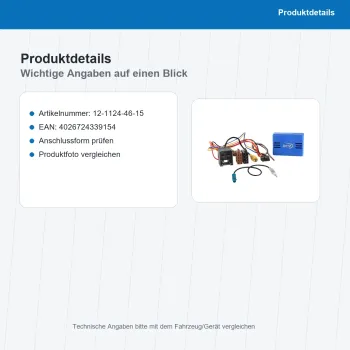 CAN-Bus Kit passend für Ford 32 Pin>ISO Antenne>DIN 12-1124-46-15 - Bild 3 von 8