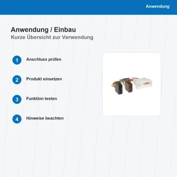 ISO Adapterkabel passend für KIA Hyundai 1180-02 - Bild 5 von 8