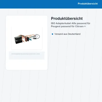 Preview: Antennenadapter passend für Peugeot Citroën 1041-45 - Bild 2 von 8