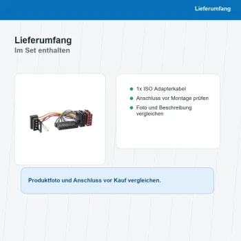 ISO Adapterkabel passend für Mercedes-Benz 4Pin DIN 1194-02 - Bild 8 von 8