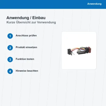 ISO Adapterkabel passend für Mercedes-Benz 4Pin DIN 1194-02 - Bild 5 von 8