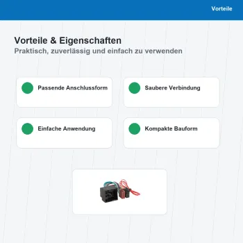 Preview: ISO Adapterkabel passend für Citroën Peugeot 1042-02 - Bild 4 von 8