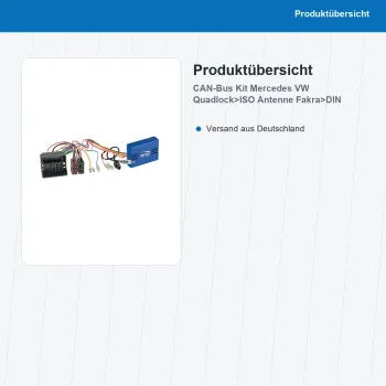 CAN-Bus Kit passend für Mercedes-Benz VW Quadlock>ISO Antenne 12-1196-46-15 - Bild 2 von 8