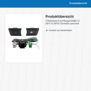 Preview: T-Kabelsatz Ranger(2AB) 12 2015 2 Schalter passend für Ford Ranger 12 1114-32 - Bild 2 von 8