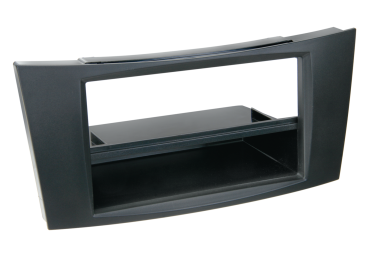 291190-28 2-DIN Radioblende mit Fach passend für Mercedes CLS/E-Klasse Rubber – Bild 1 von 1