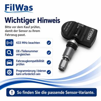 4x FilWas RDKS Tata Aria 01/2016-12/2017 EU 433MHz Gunmetal – Bild 6 von 8