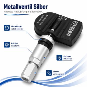 Preview: 4x FilWas RDKS Aurus Senat 01/2018-12/2024 EU 433MHz Silber – Bild 2 von 8