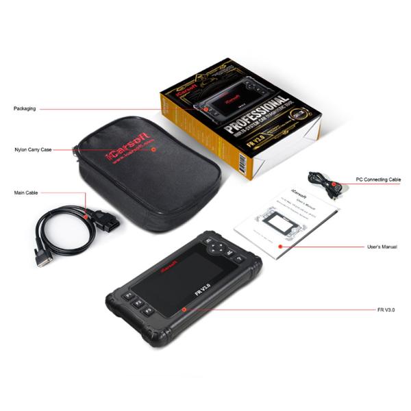 Professional Scanner Full System Diagnostics iCarsoft FA V3.0 for Renault, DS, Dacia, Peugeot, Citroen Fiat, Alfa Romeo, Lancia, Abarth, Maserati, Ferrari